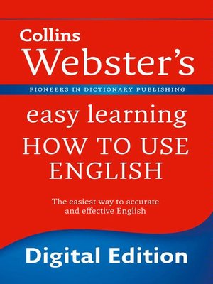 Webster's Easy Learning How to use English (Collins Webster's Easy Learning) - ebook